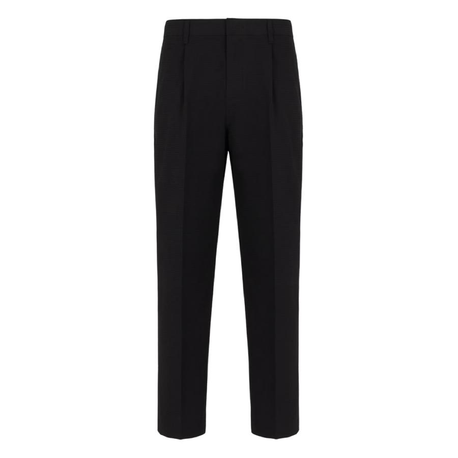Emporio Armani Seersucker Pleated-Waist Chinos Pants by EMPORIO ARMANI