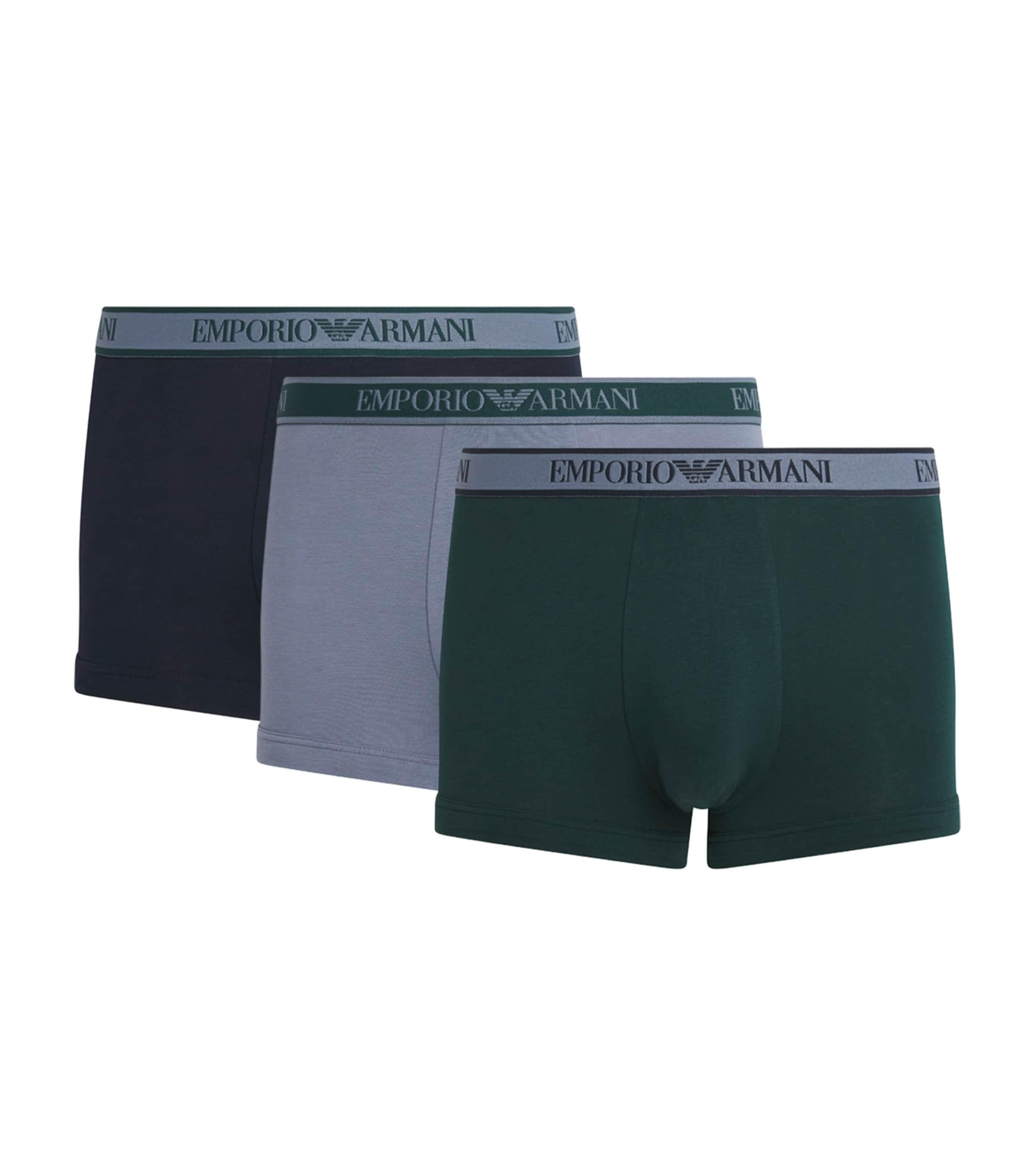 Emporio Armani Stretch-Cotton Core Logo Trunks (Pack of 3) by EMPORIO ARMANI
