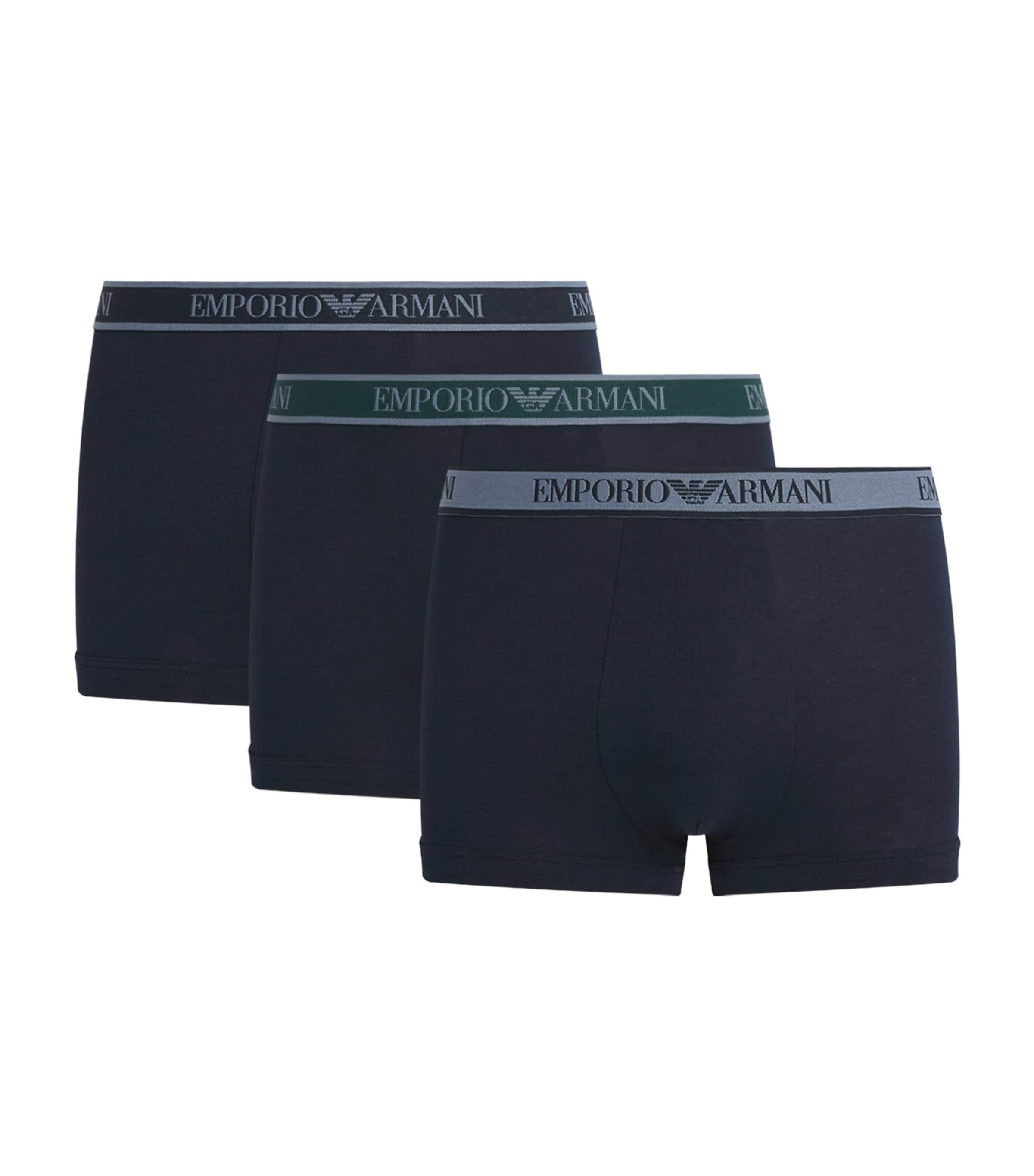 Emporio Armani Stretch-Cotton Core Logo Trunks (Pack of 3) by EMPORIO ARMANI