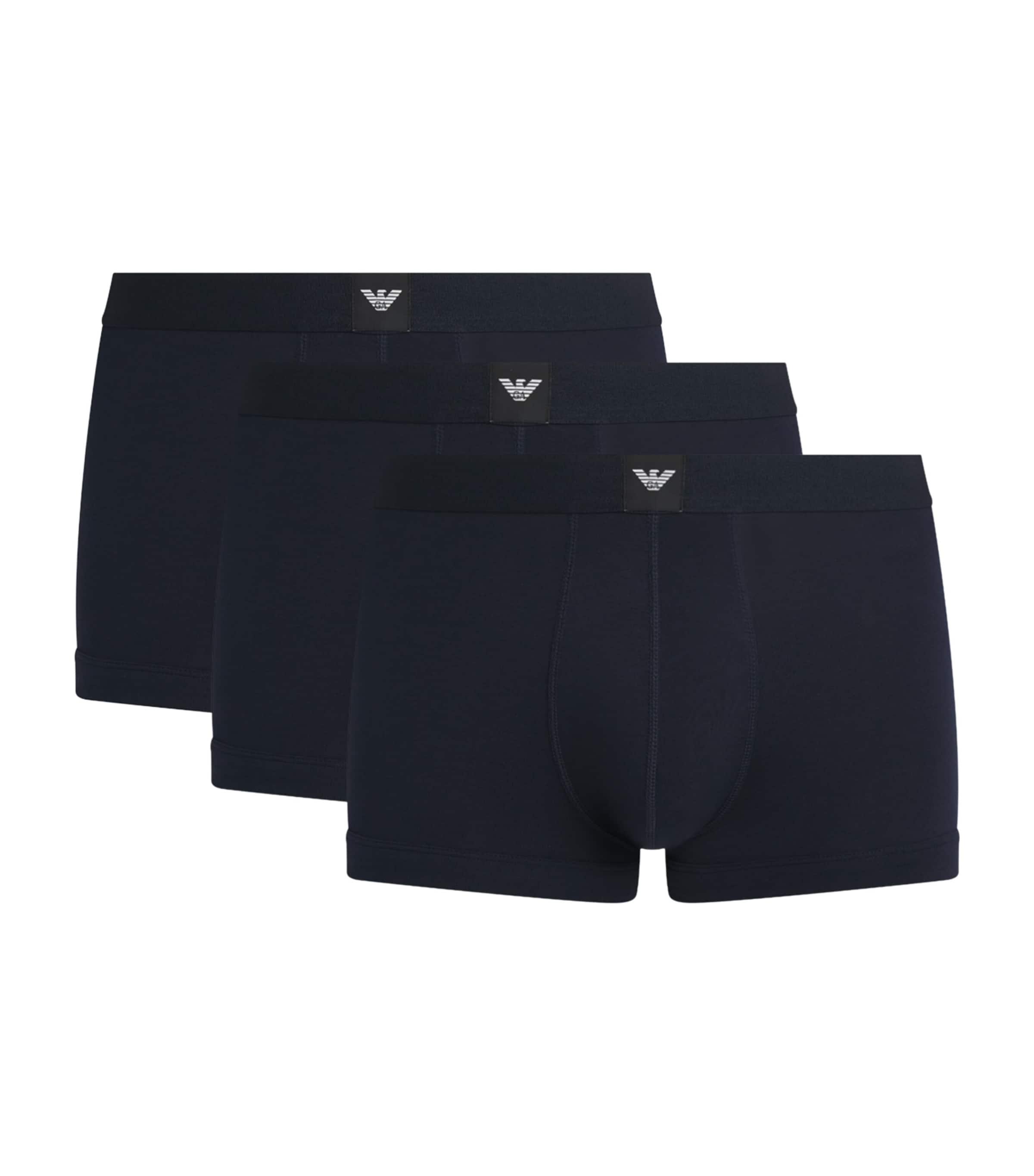 Emporio Armani Stretch-Cotton Essentials Logo Trunks (Pack of 3) by EMPORIO ARMANI