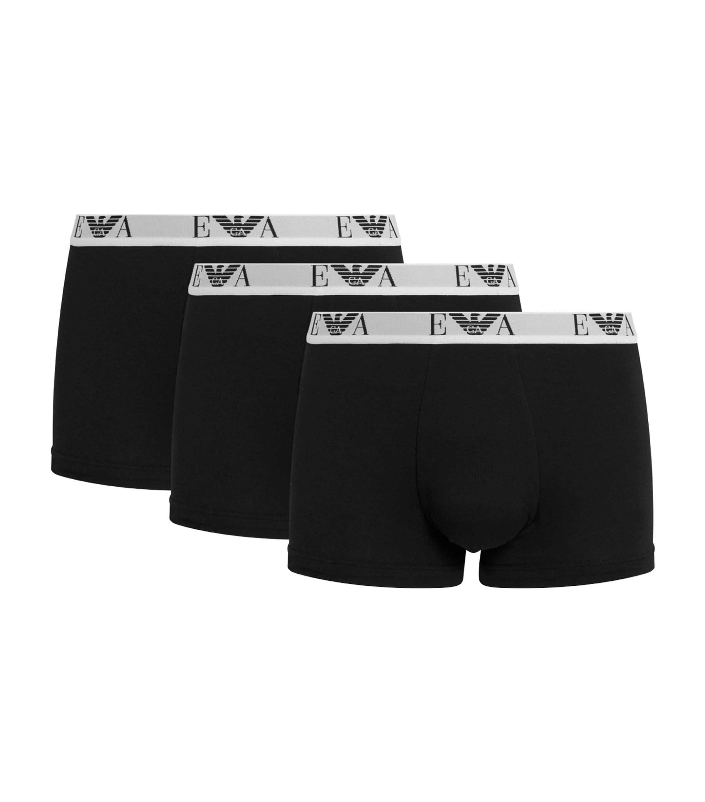 Emporio Armani Stretch-Cotton Logo Trunks (Pack Of 3) by EMPORIO ARMANI