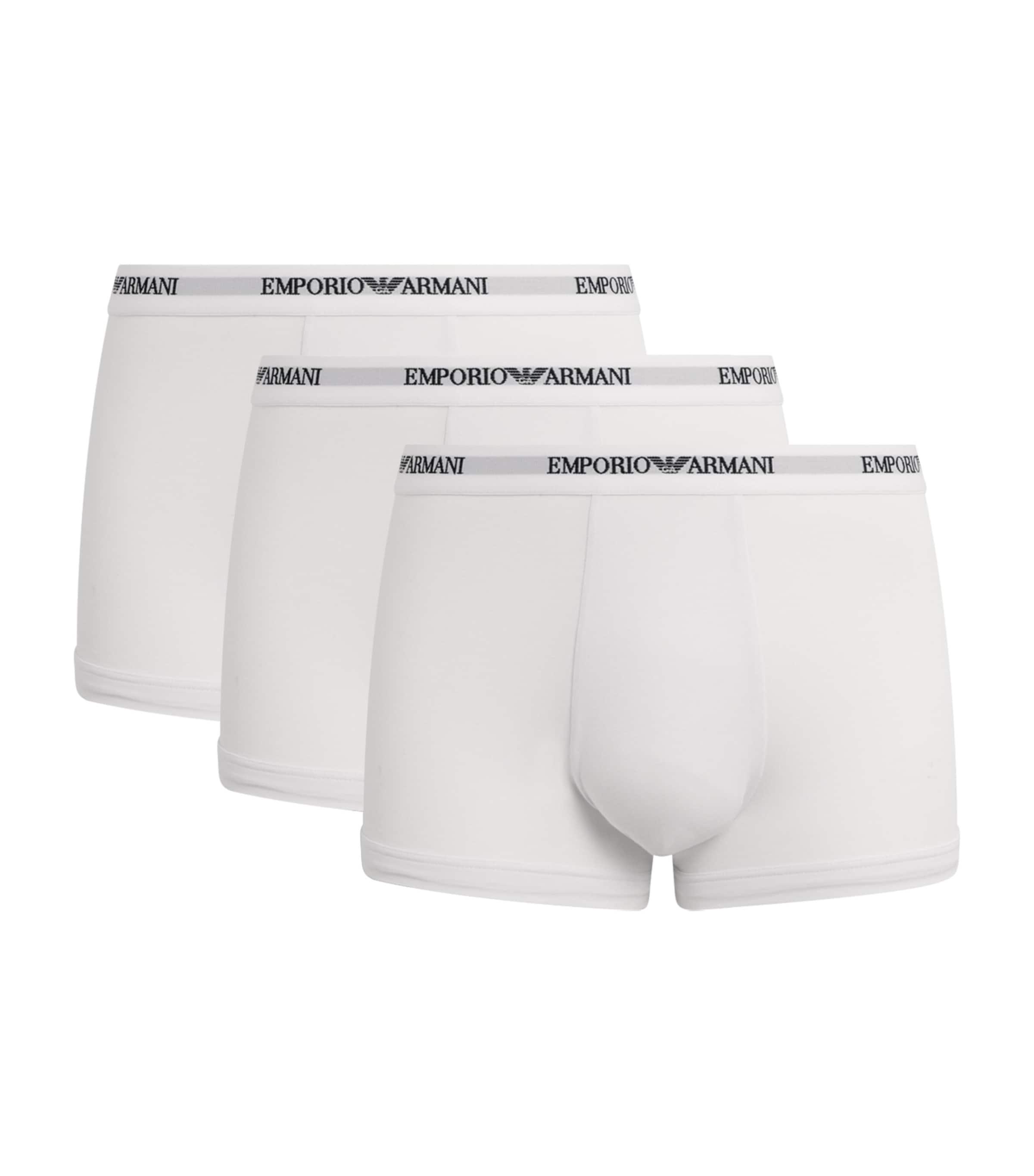 Emporio Armani Stretch-Cotton Logo Trunks (Pack Of 3) by EMPORIO ARMANI