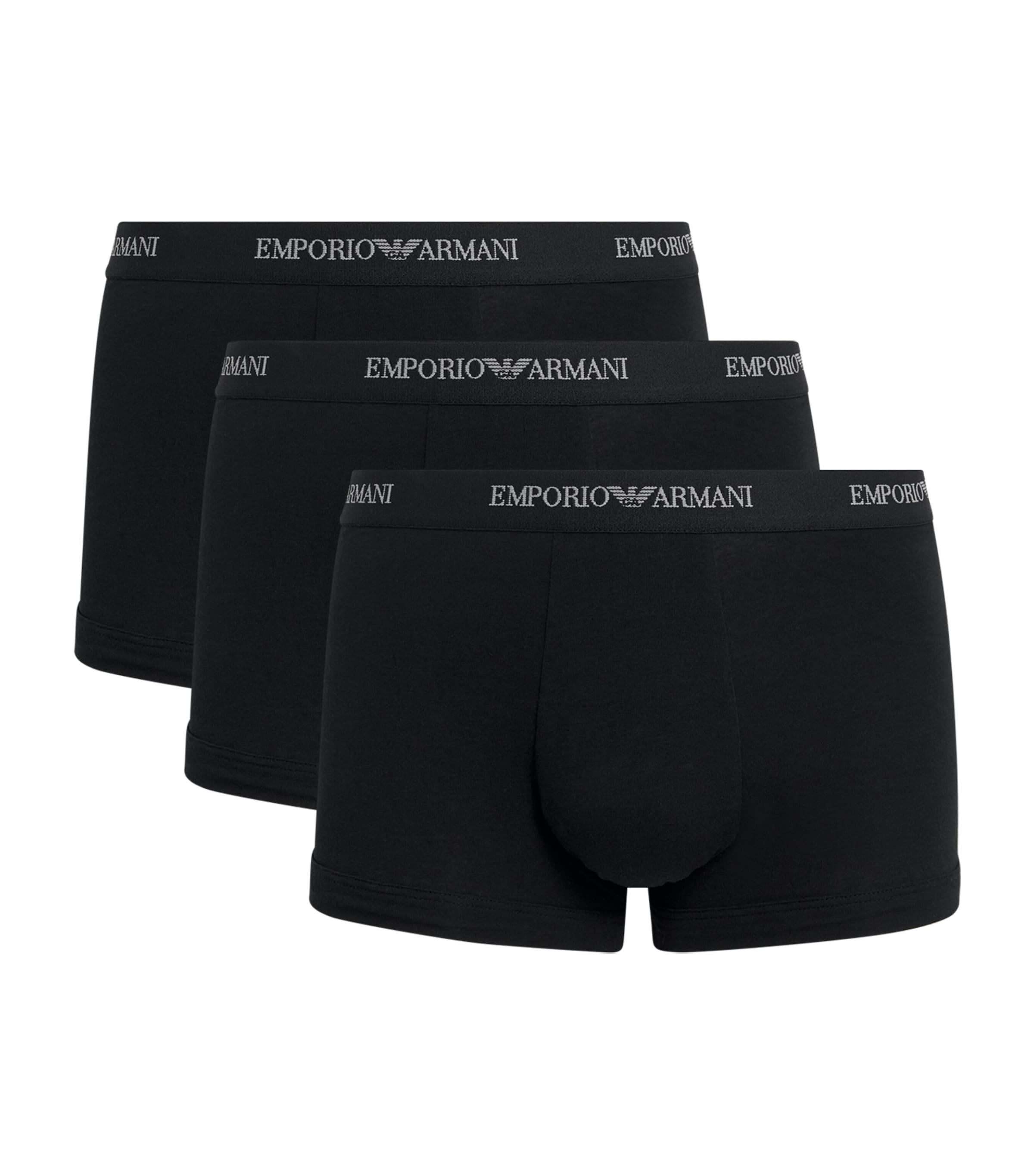 Emporio Armani Stretch-Cotton Logo Trunks (Pack Of 3) by EMPORIO ARMANI
