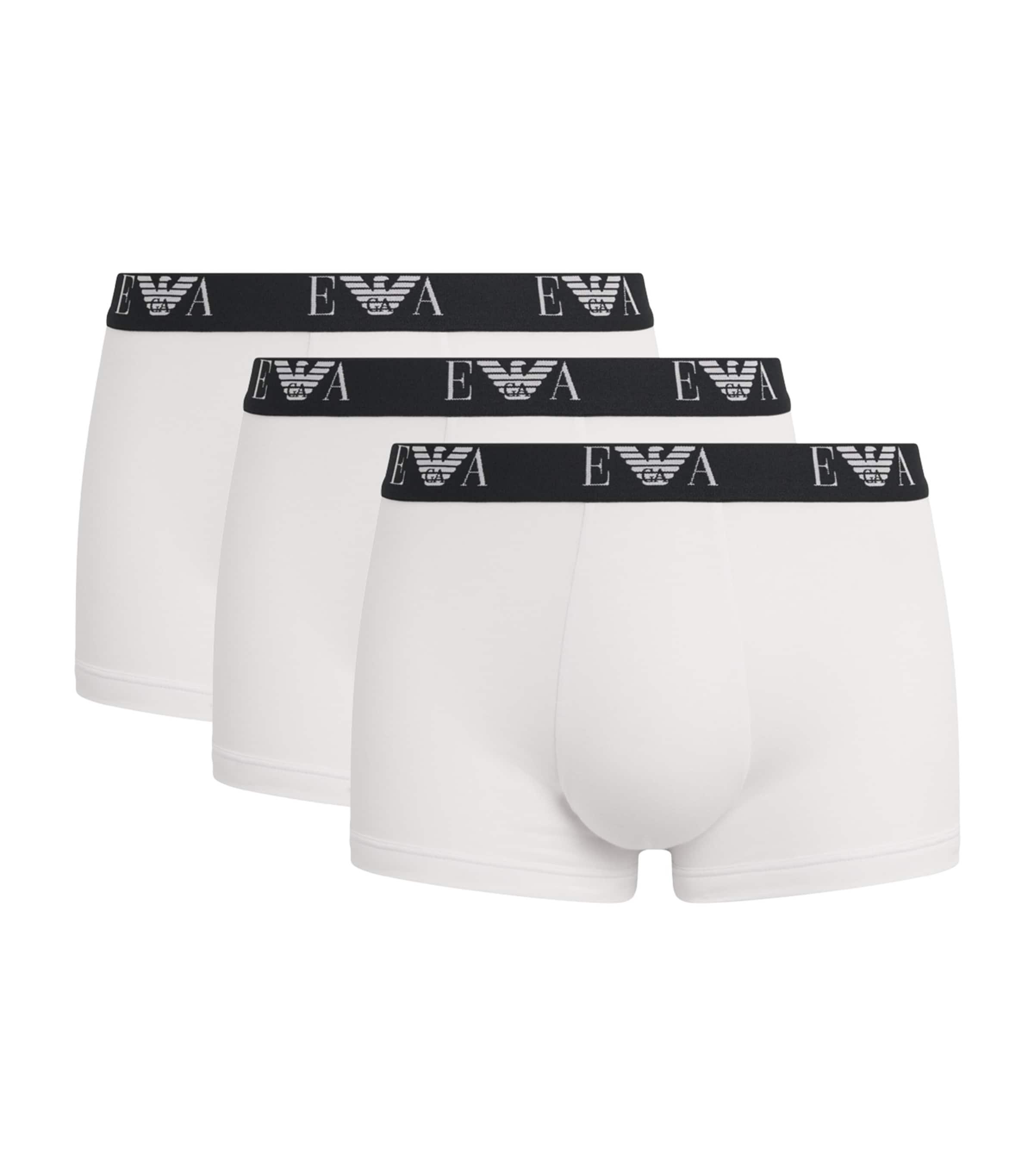 Emporio Armani Stretch-Cotton Logo Trunks (Pack Of 3) by EMPORIO ARMANI