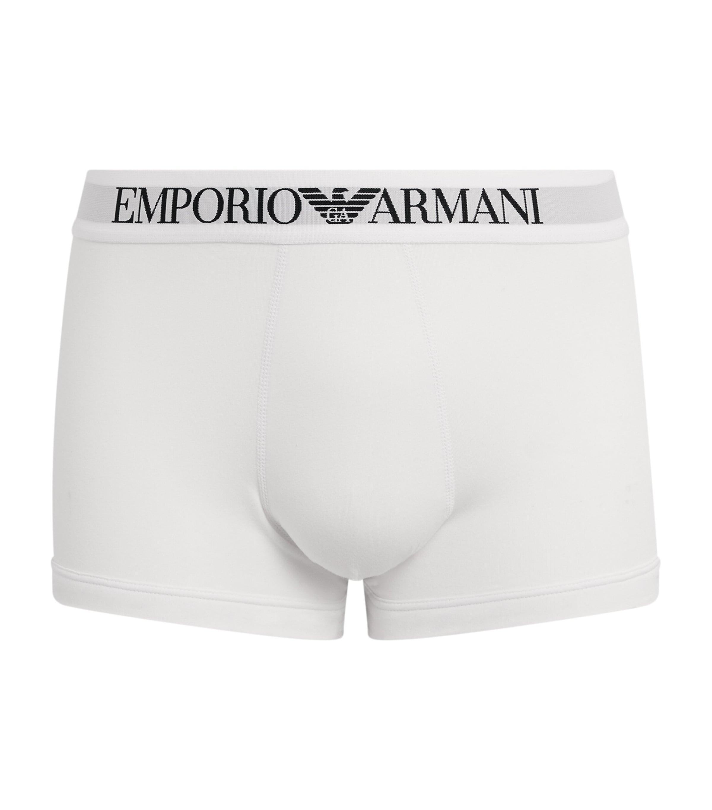 Emporio Armani Stretch-Cotton Logo Trunks by EMPORIO ARMANI
