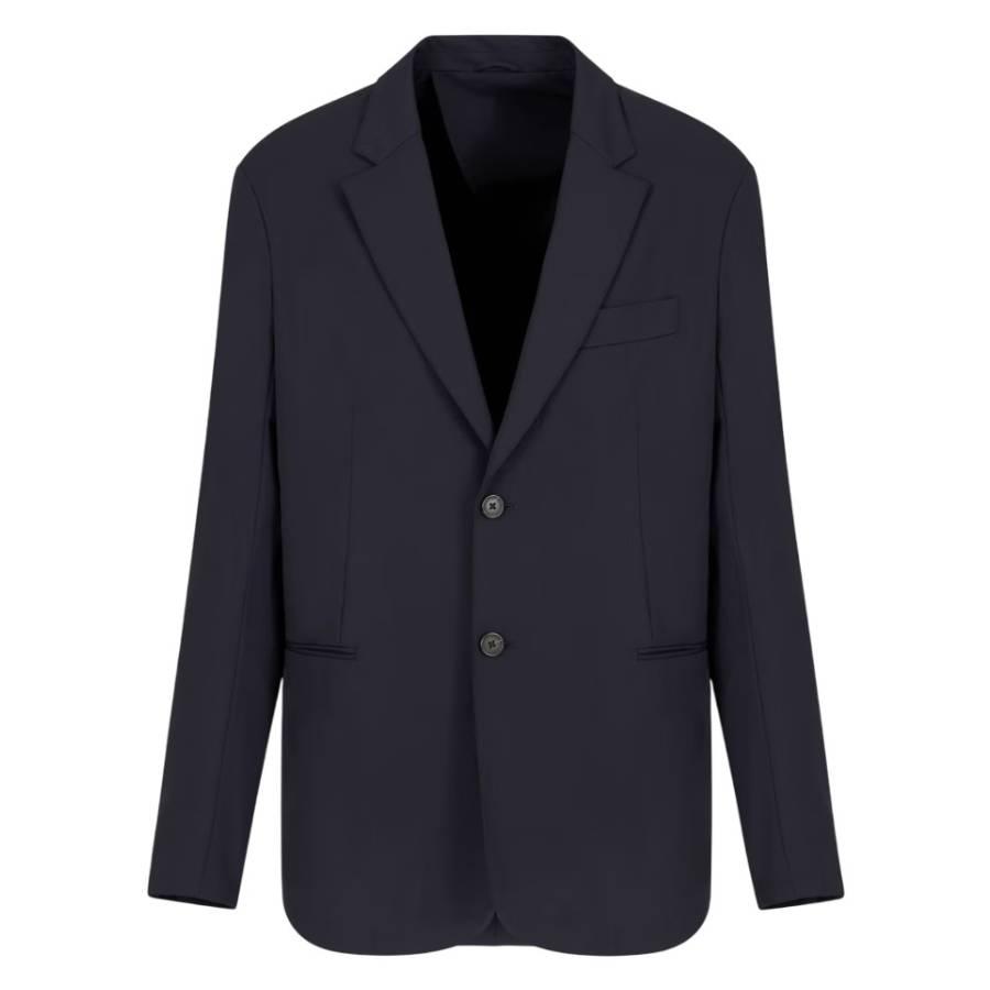Emporio Armani Stretch-Nylon Single-Breasted Blazer by EMPORIO ARMANI