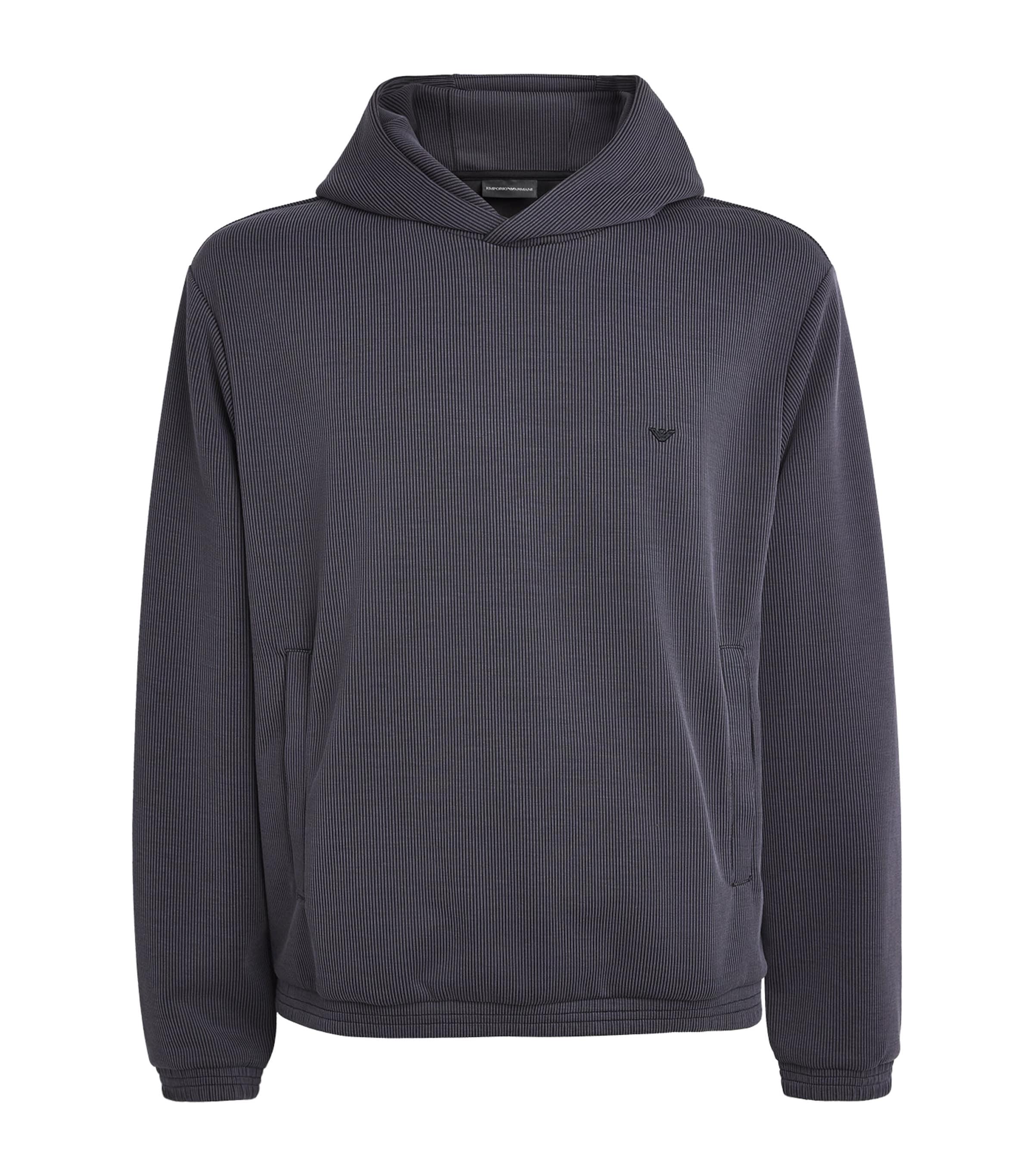 Emporio Armani Stripe Logo Hoodie by EMPORIO ARMANI