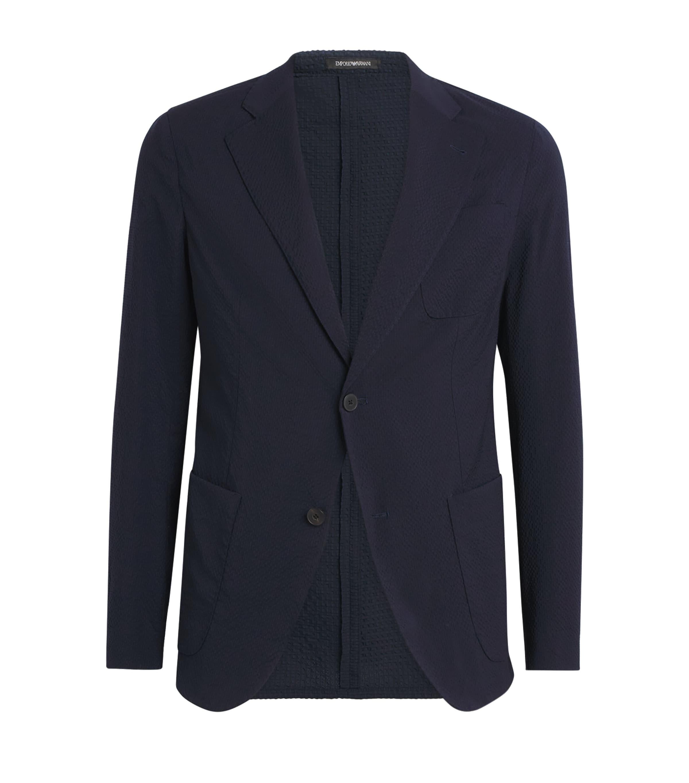 Emporio Armani Virgin Wool-Blend Blazer by EMPORIO ARMANI