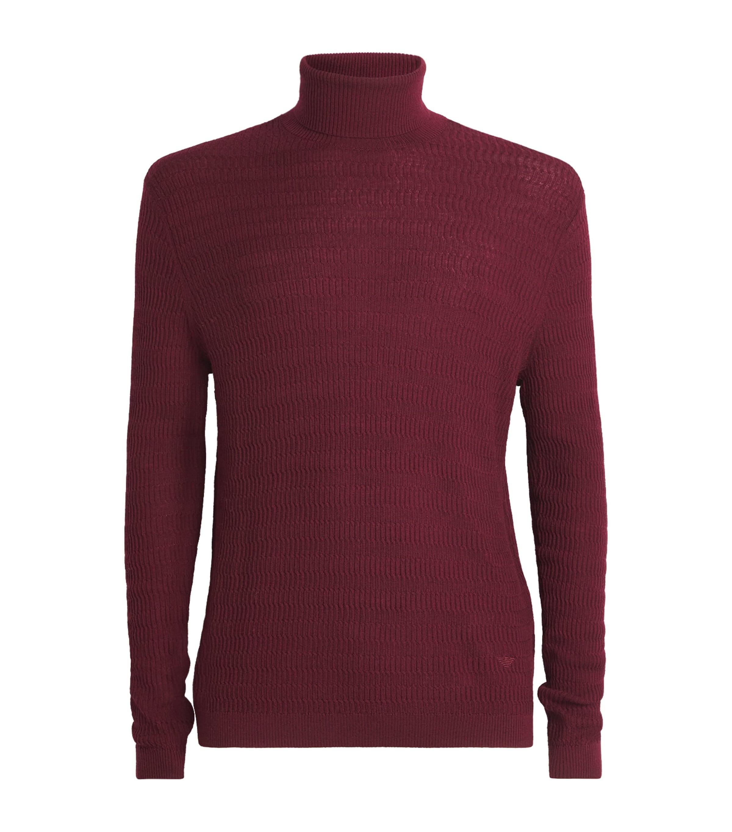 Emporio Armani Virgin Wool Rollneck Sweater by EMPORIO ARMANI
