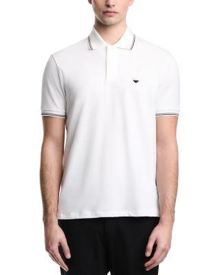 Essential Cotton Blend Stretch Polo Shirt by EMPORIO ARMANI