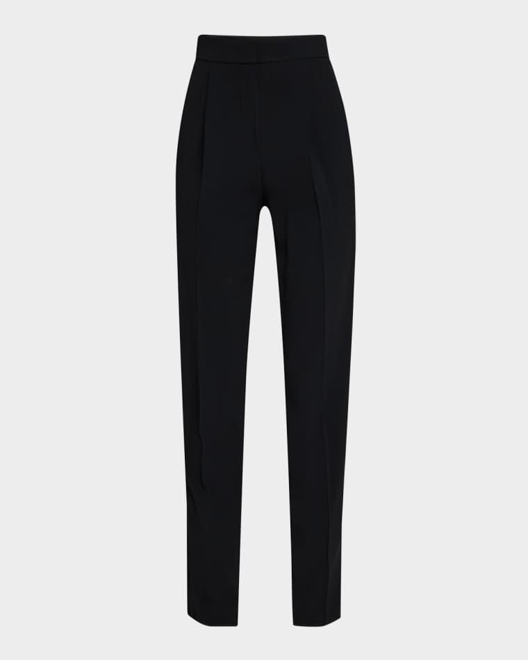 Essentials Pleated Tapered Trousers by EMPORIO ARMANI