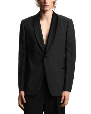 Executive Line Regular Fit Linen Blend Dinner Jacket by EMPORIO ARMANI