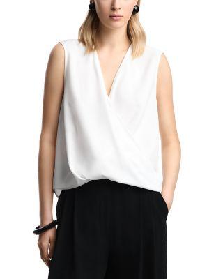 Faux Wrap Sleeveless Top by EMPORIO ARMANI