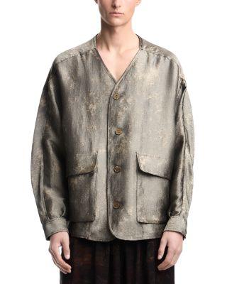 Fluid Shiny Jacquard Jacket by EMPORIO ARMANI