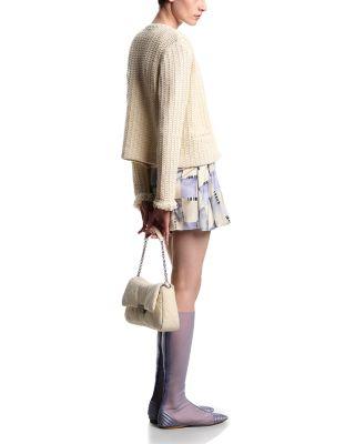 Fringe Trim Knit Jacket by EMPORIO ARMANI