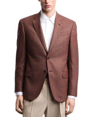 G Line Regular Fit Single Breasted Notch Lapel Jacket in Super 130s Wool by EMPORIO ARMANI