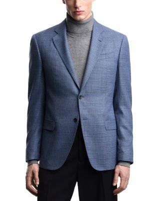 G Line Regular Fit Single Breasted Notch Lapel Jacket in Super 130s Wool by EMPORIO ARMANI