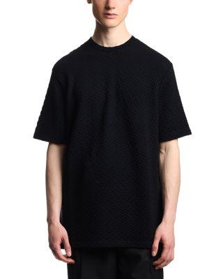 Geometric Jacquard Jersey Tee by EMPORIO ARMANI