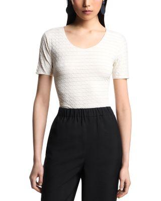 Geometric Jacquard Top by EMPORIO ARMANI