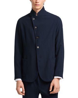 Guru Collar Asymmetrical Blazer by EMPORIO ARMANI