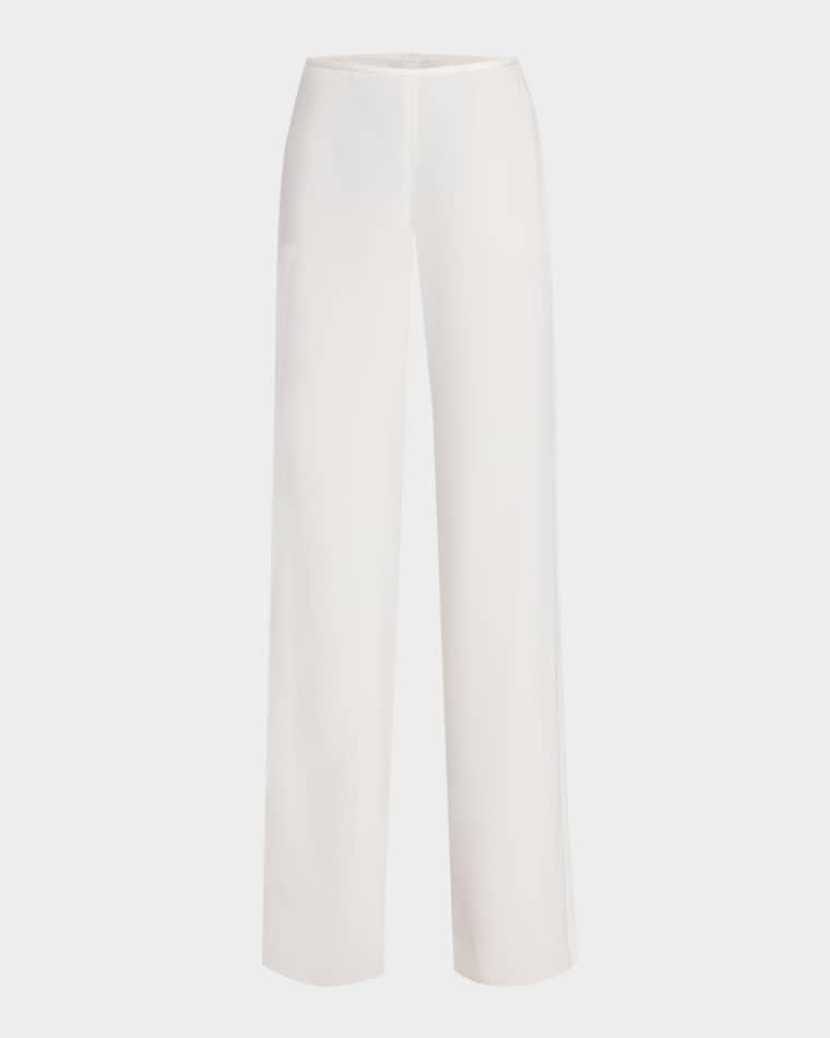 High-Rise Straight-Leg Trousers by EMPORIO ARMANI