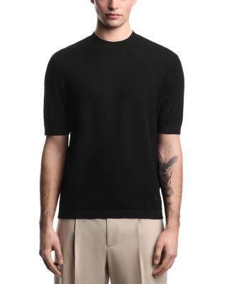Honeycomb Motif Pullover T-Shirt Sweater by EMPORIO ARMANI