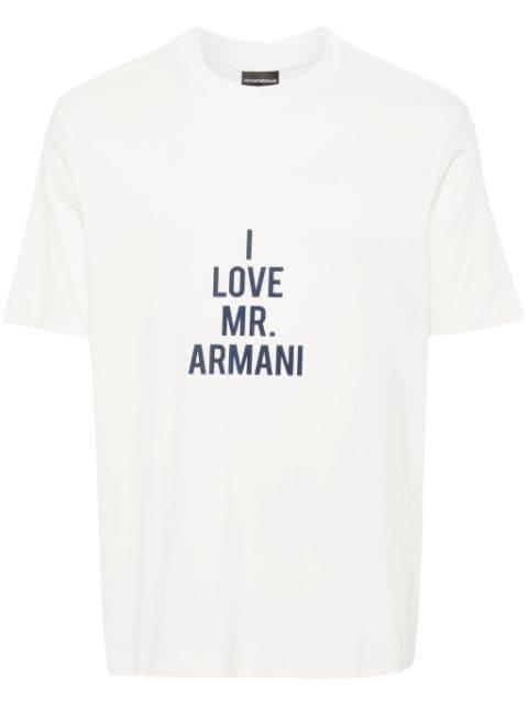 I love Mr Armani T-shirt by EMPORIO ARMANI