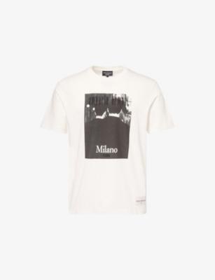 Icon Archive Printed Cotton-Jersey T-Shirt by EMPORIO ARMANI