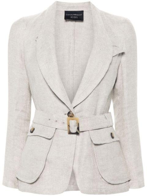 Icon belted jacket by EMPORIO ARMANI