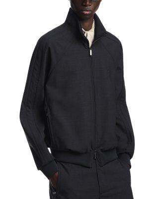 Iconic Wool Blend Bomber Jacket by EMPORIO ARMANI