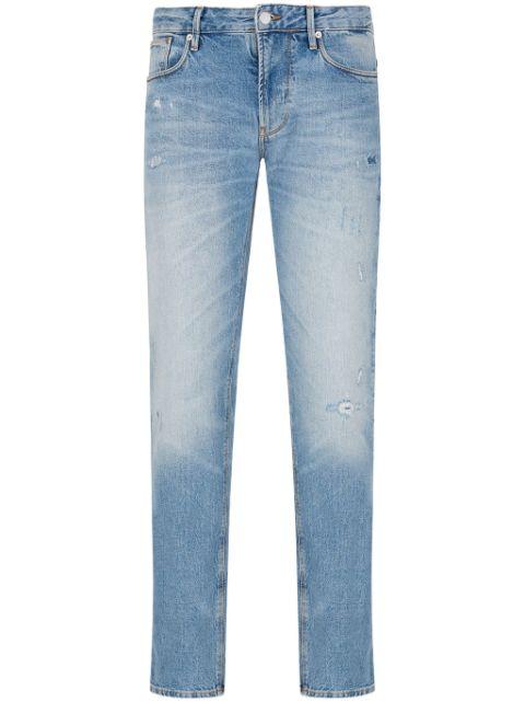 J06 distressed slim-fit jeans by EMPORIO ARMANI