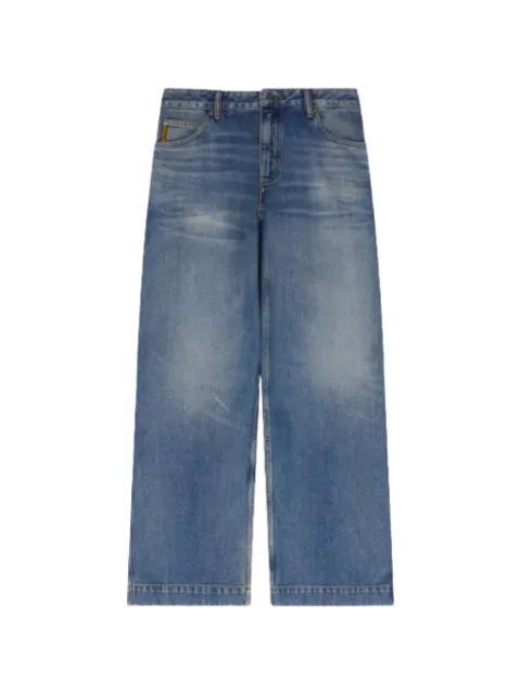 J90 loose-fit faded straight-leg jeans by EMPORIO ARMANI