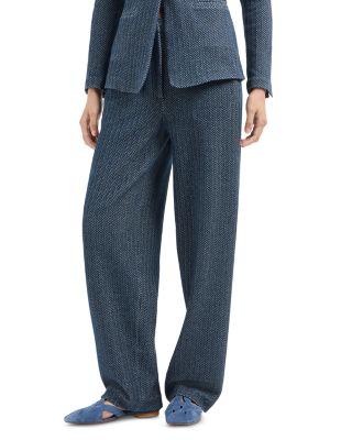 Jersey Two Tone Chevron Trousers by EMPORIO ARMANI