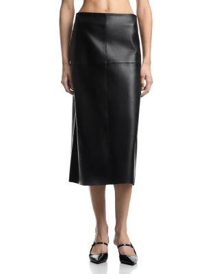 Leather Midi Skirt by EMPORIO ARMANI
