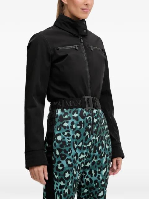 Leopard print zip ski trousers by EMPORIO ARMANI
