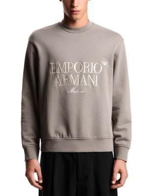 Logo Crewneck Sweatshirt by EMPORIO ARMANI