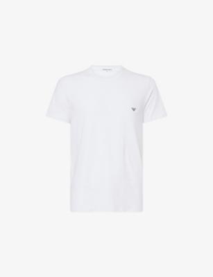 Logo-Print Pack Of Two Cotton-Jersey T-Shirts by EMPORIO ARMANI