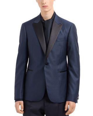 M Line Slim Fit Wool & Silk Peak Lapel Blazer by EMPORIO ARMANI