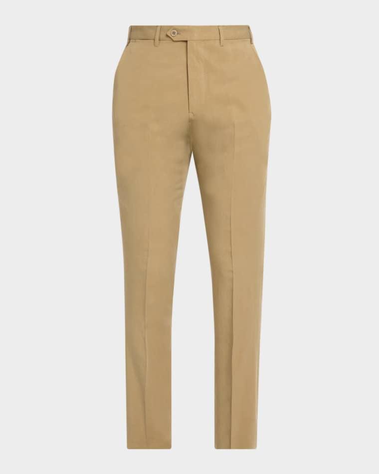 Men's Lyocell, Cotton & Linen Trousers by EMPORIO ARMANI