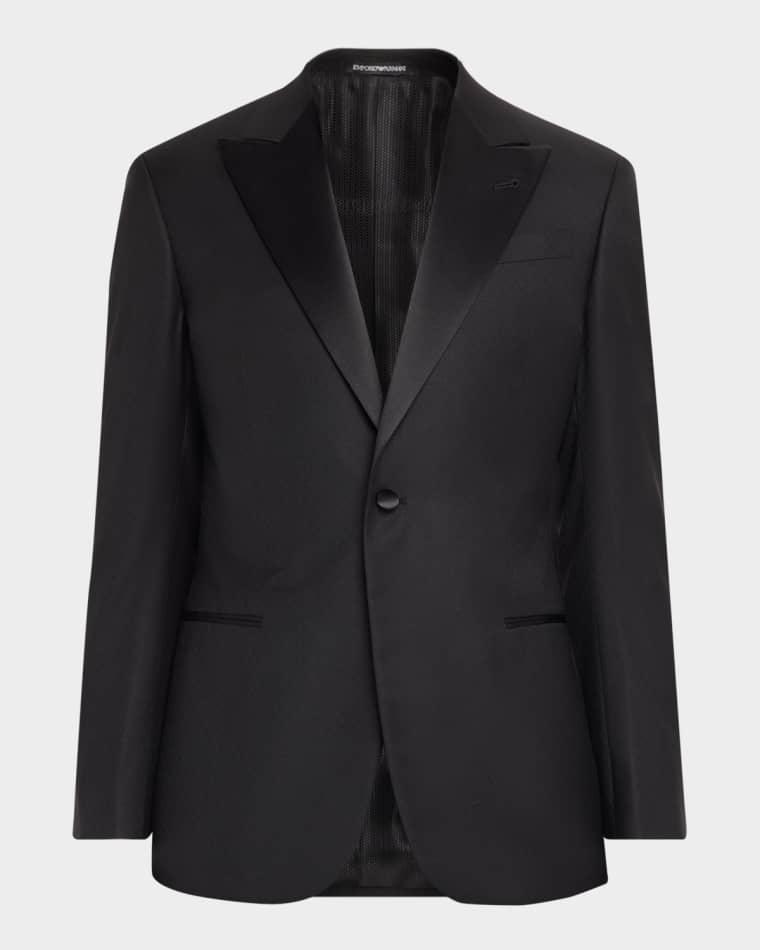 Men's Wool-Silk G Line Evening Jacket by EMPORIO ARMANI