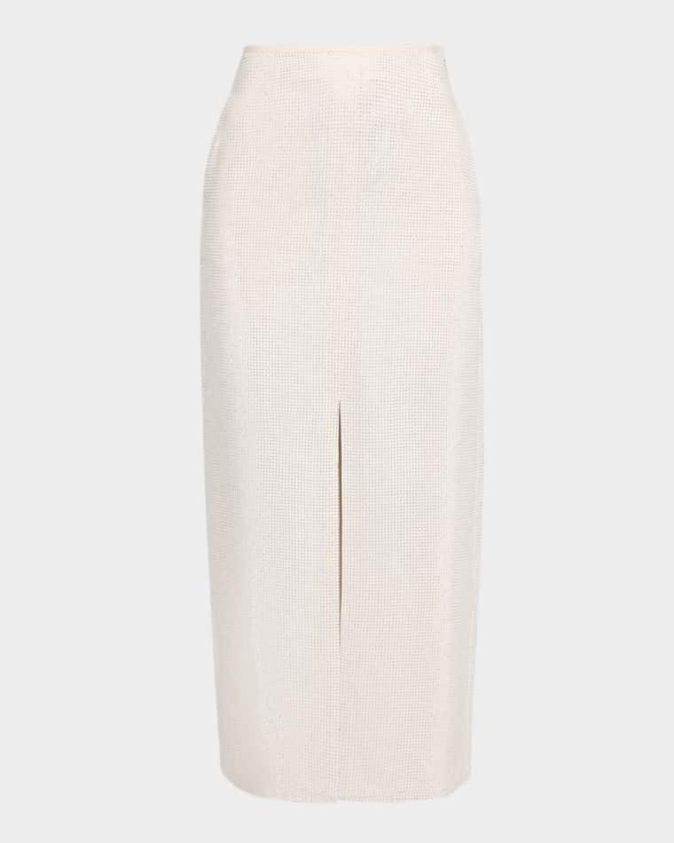 Micro Stud Long Drill Skirt by EMPORIO ARMANI