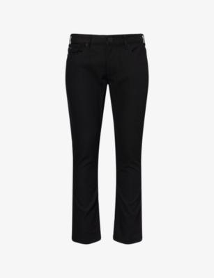 Microdot Slim-Fit Stretch-Denim Jeans by EMPORIO ARMANI