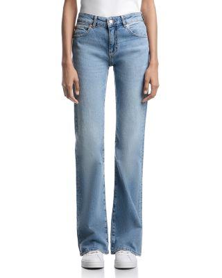 Mid Rise Bootcut Jeans in Dark Blue Denim by EMPORIO ARMANI