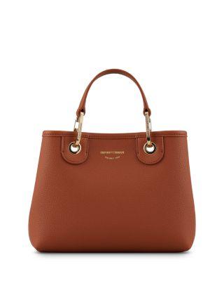 MyEA Small Black Shopper Tote Bag by EMPORIO ARMANI