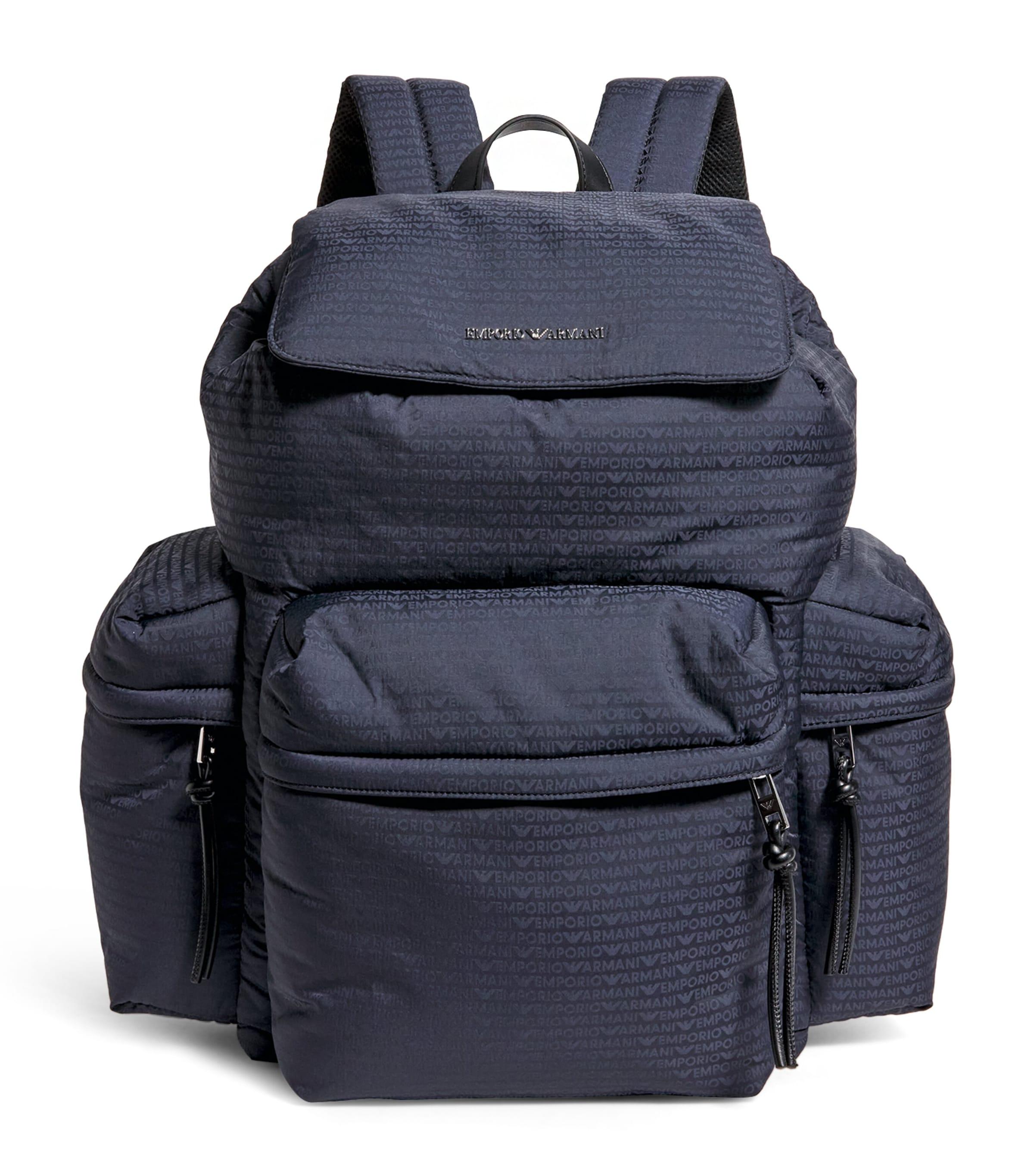Padded Jacquard Backpack by EMPORIO ARMANI