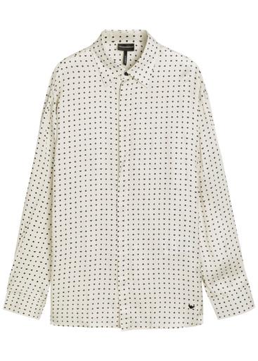 Patterned satin shirt by EMPORIO ARMANI
