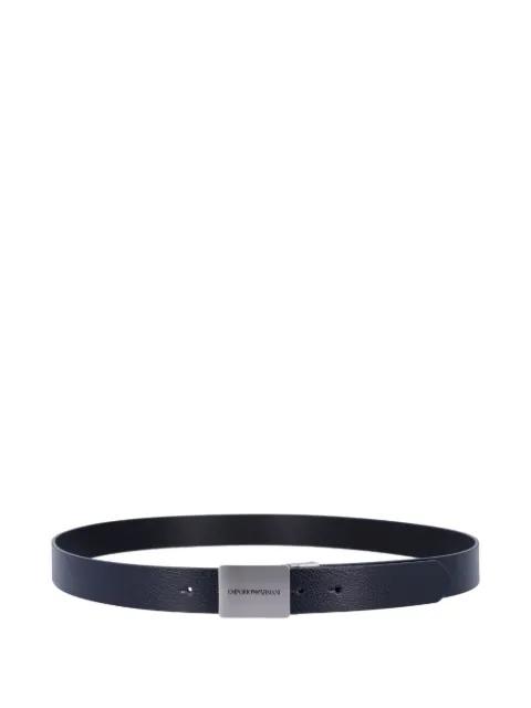 Plate leather belt by EMPORIO ARMANI