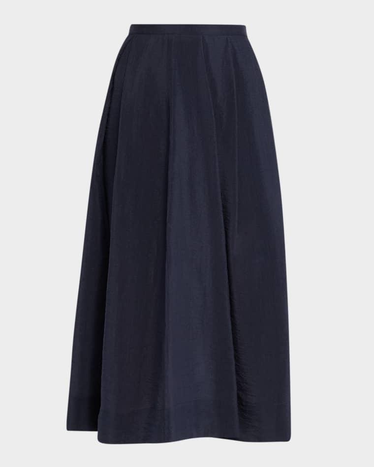 Pleated High-Low Midi Skirt by EMPORIO ARMANI