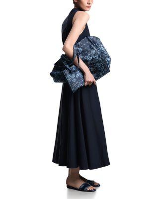 Poplin Button Front Sleeveless Dress by EMPORIO ARMANI