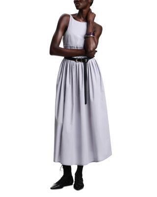 Poplin Smocked Sleeveless Dress by EMPORIO ARMANI